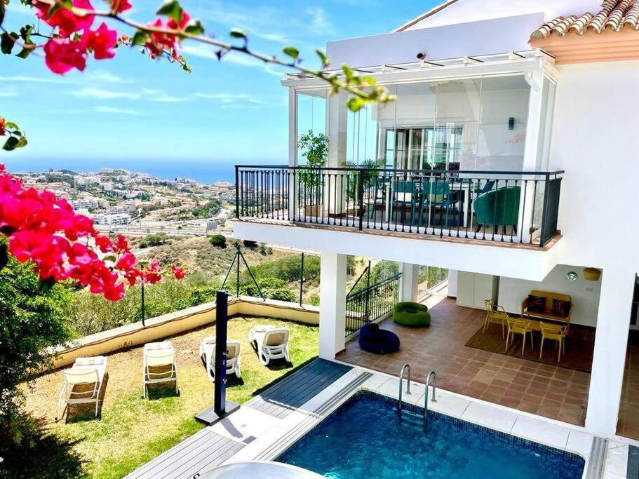 Mirador Panoramic Sea Views - Private Villa 米哈斯 外观 照片
